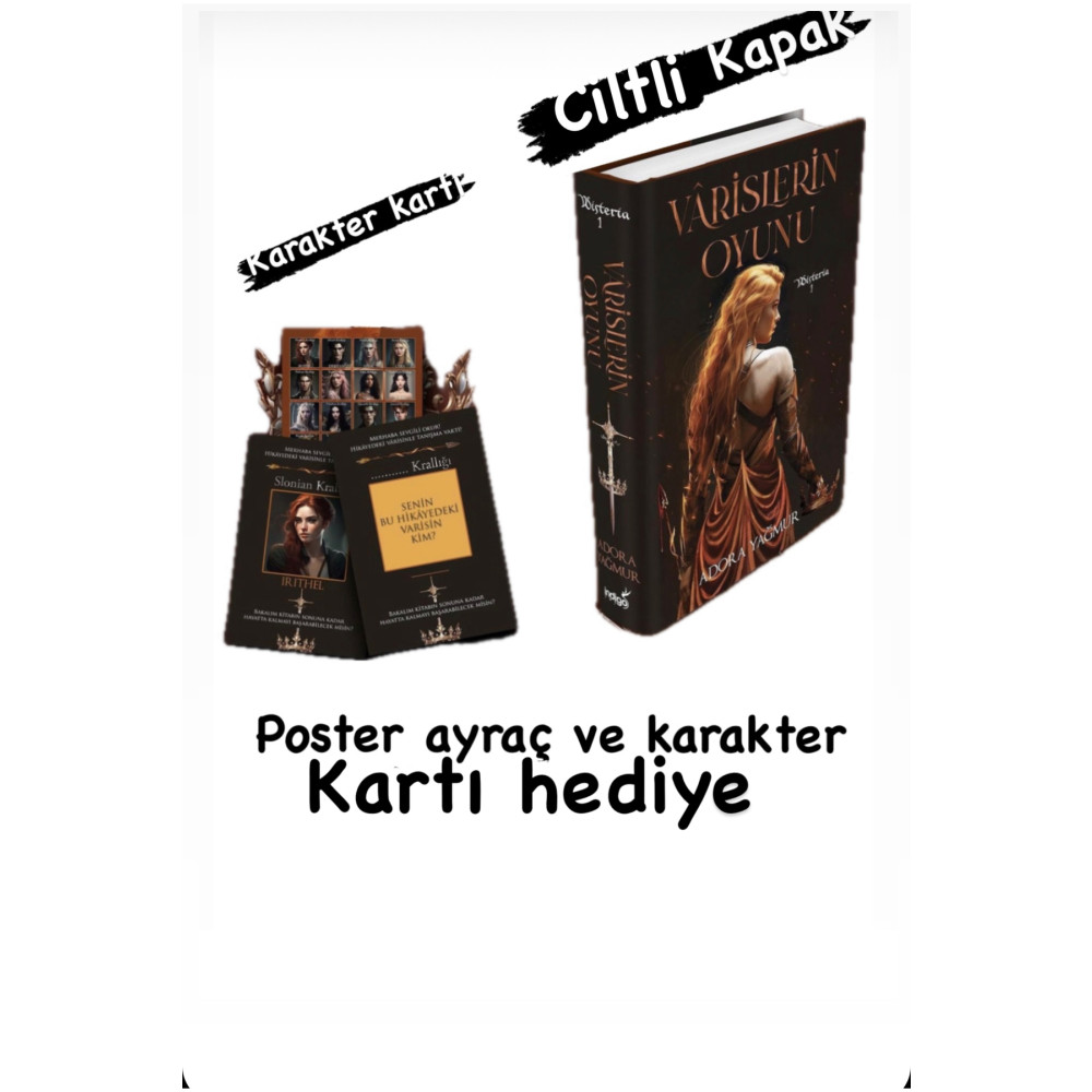 İndigo Yayınları Varislerin oyunu ( Ciltli ) karakter kartı ve poster hediyeli Roman Fiyatı