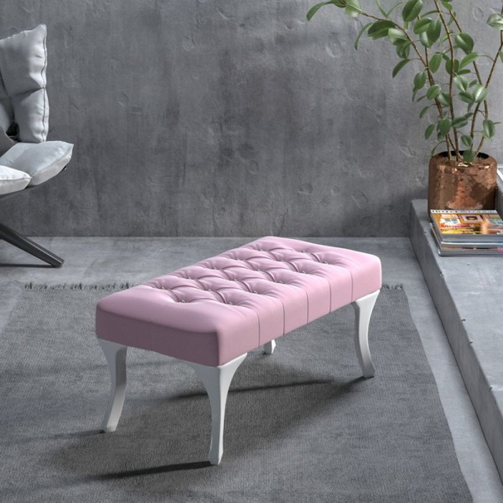 İndirim Çadırı Puf Ayakucu Kapı Önü Bench Puf 120 cm - Pembe Puf Fiyatı