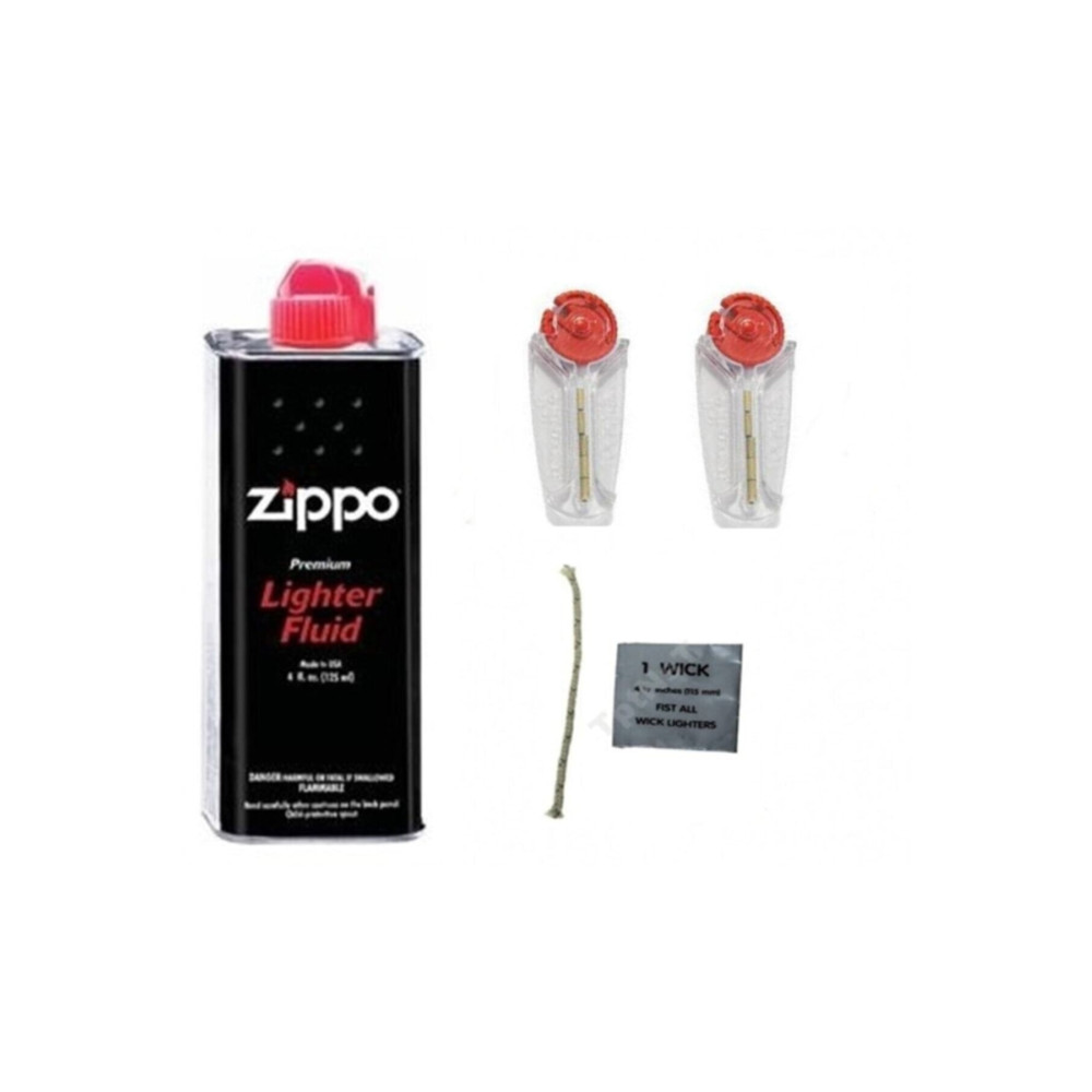 İNDİRİM CENTER Zippo Benzin 125 Ml Zippo Fitil Ve 2 Adet Zippo Taşı Süper Set Çakmak Fiyatı