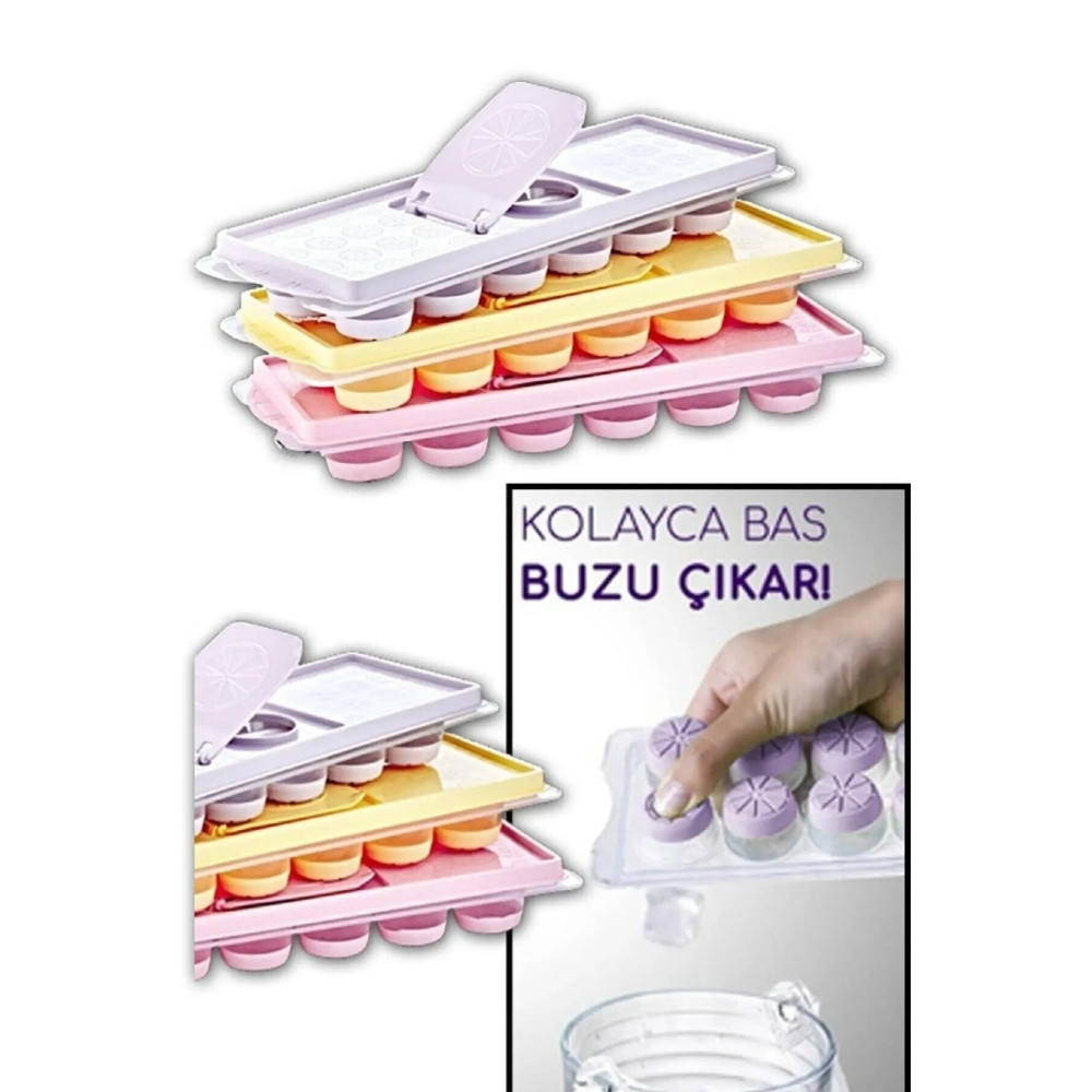 İndirimKap 12li Buz Kalıbı Buzluk Yapışmaz Bas Çıkar Parmak Buz Kalıbı Mutfak Gereçleri Fiyatı