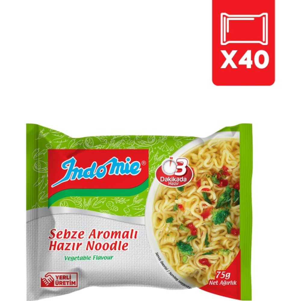 Indomie 40'lı Sebze Aromalı Hazır Noodle Paket Diğer Fiyatı
