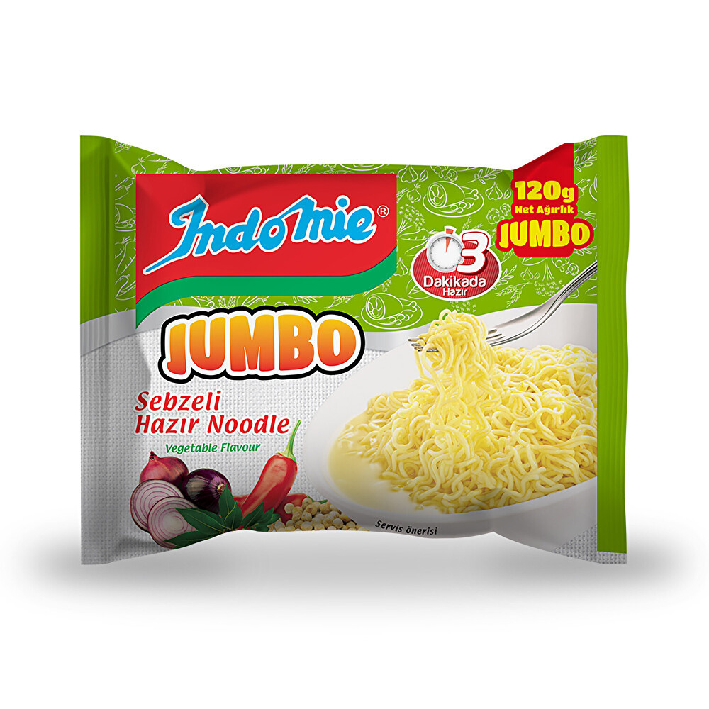 Indomie Jumbo Sebzeli Hazır Noodle 120 G Makarnalar Fiyatı