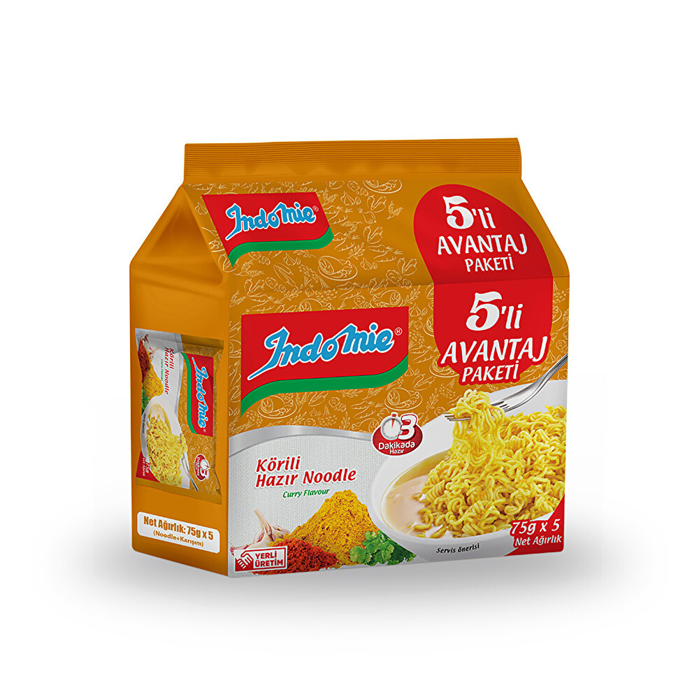 Indomie Köri Çeşnili Avantaj Paketi 5'li Makarnalar Fiyatı