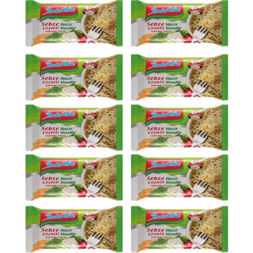 Indomie Sebzeli Aromalı Hazır Noodle 10'lu Diğer Fiyatı