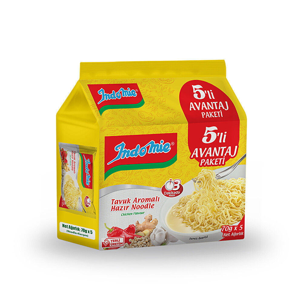Indomie Tavuk Aromalı Avantaj Paketi 5'li Makarnalar Fiyatı