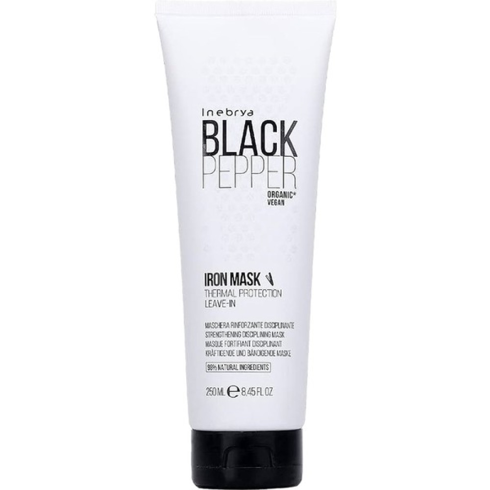 Inebrya Black Pepper Thermal Protection Iron Mask Isı Koruyucu Güçlendirici Saç Maskesi 250 ml Saç Bakım Maskeleri & Serumlar & Spreyler Fiyatı