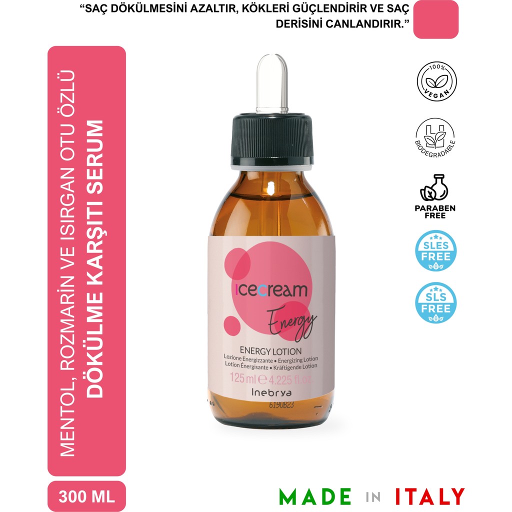 Inebrya Ice Cream Energy Ince ve Zayıf Saçlar Losyon 125 ml Saç Bakım Maskeleri & Serumlar & Spreyler Fiyatı
