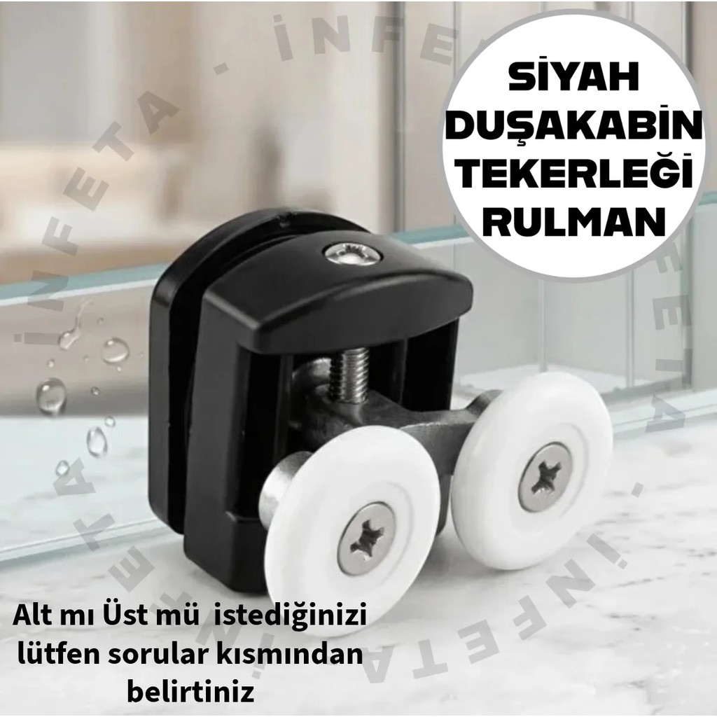 İnfeta Duşakabin Tekerleği Cam Kabin Tekeri Rulman Sessiz Kayar Sistem Duşakabin Fiyatı