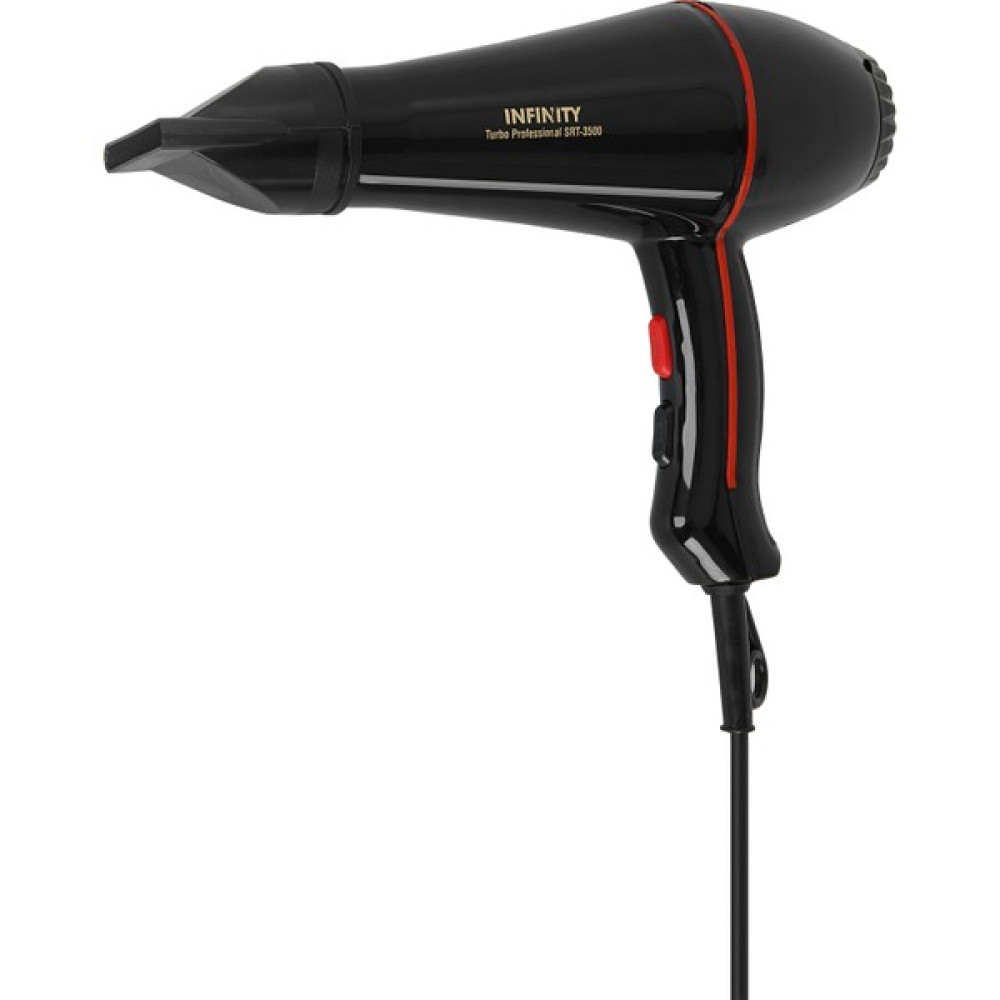 Infinity SRT-3500 Turbo 2400 Watt Profesyonel Fön Makinası - Siyah Saç Kurutma Makineleri Fiyatı
