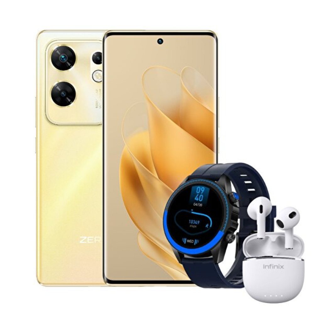 Infinix Zero 30 8 GB RAM + 8 GB Sanal RAM 256 GB Gold Cep Telefonu (Infinix Xw22 Akıllı Saat ve Xe23 Kulaklık) Cep Telefonları Fiyatı