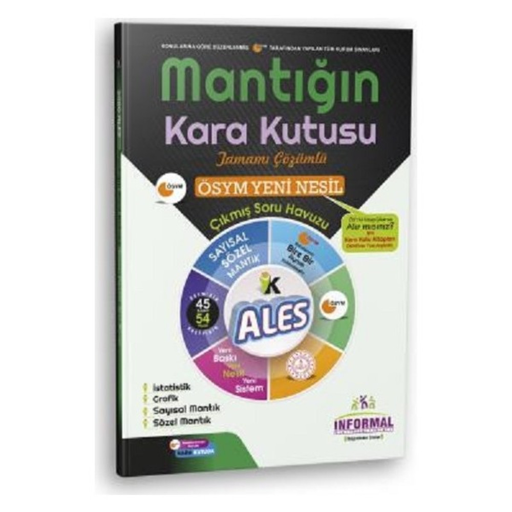İnformal Yayınları 2020 ALES Sayısal ve Sözel Mantığın Kara Kutusu Konu Özetli Çıkmış Soru Havuzu ALES Fiyatı