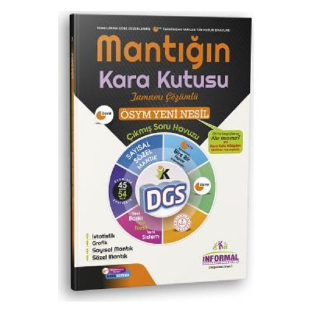 İnformal Yayınları 2020 DGS Sayısal ve Sözel Mantığın Kara Kutusu Konu Özetli Çıkmış Soru Havuzu DGS Fiyatı