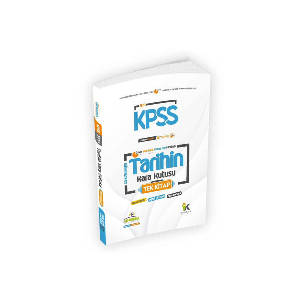 İnformal Yayınları 2023 Kpss Tarihin Kara Kutusu Tek Kitap Dijital Çözümlü Konu Özetli Ösym Çıkmış Soru Havuzu Bankası Ders Sınav Kitapları Fiyatı