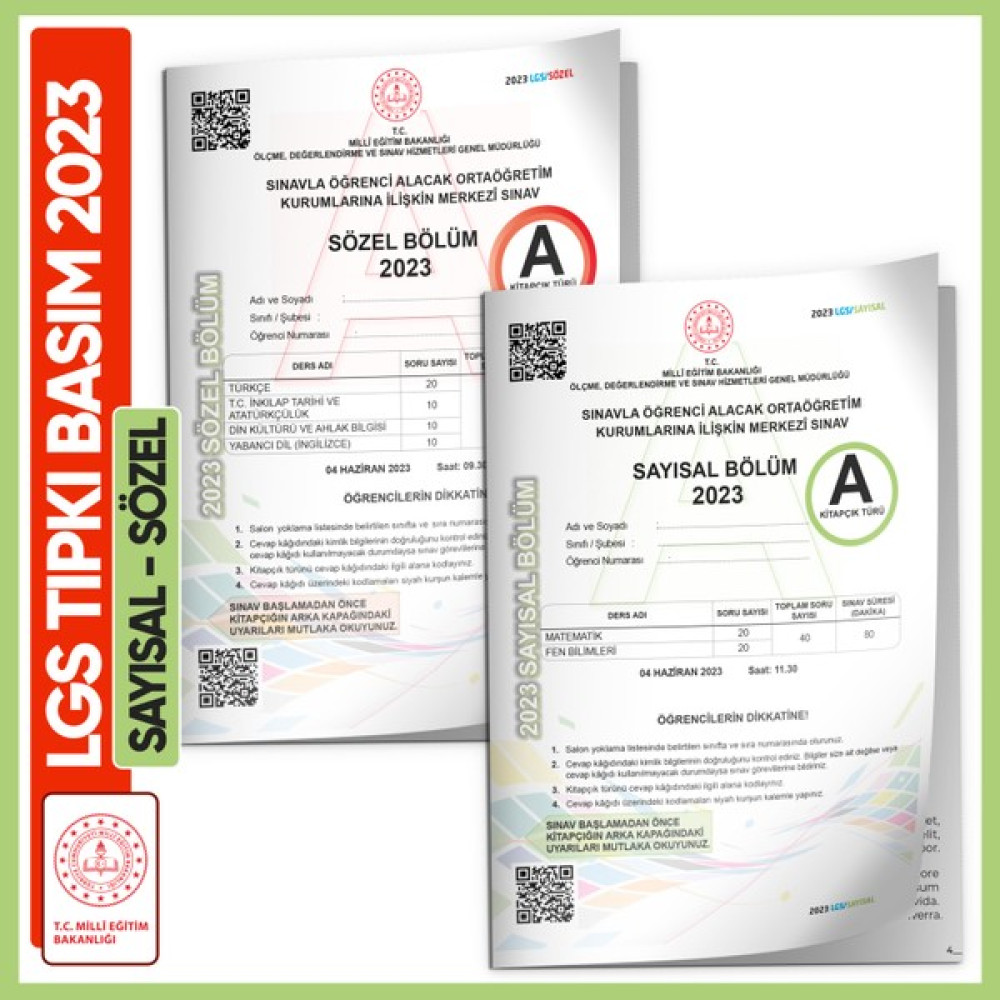 İnformal Yayınları 2023 Lgs Meb Birebir Tıpkı Basım Çıkmış Soru Say-Söz Kitapçıkları (Çözüm ve Değerlendirme Dijitalde) KPSS Fiyatı