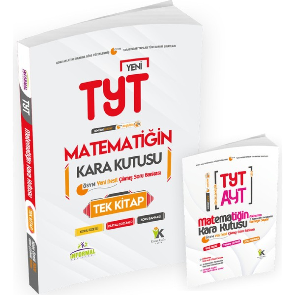İnformal Yayınları 2023 YKS-TYT Matematiğin Kara Kutusu Tek Kitap Dijital Çözümlü Konu Özetli Ösym Çıkmış Soru Bankası Temel Yeterlilik Testi (TYT) Fiyatı