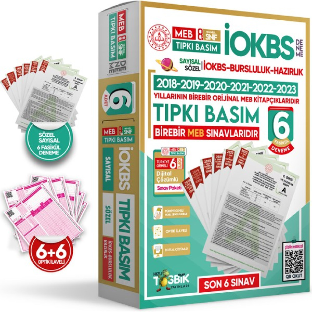 İnformal Yayınları 2024 8.Sınıf MEB İOKBS-BURSLULUK ÇIKMIŞ SORU Tıpkı Basım 6lı T. Geneli Dijital Çözümlü PAKET DENEME Eğitim Setleri Fiyatı
