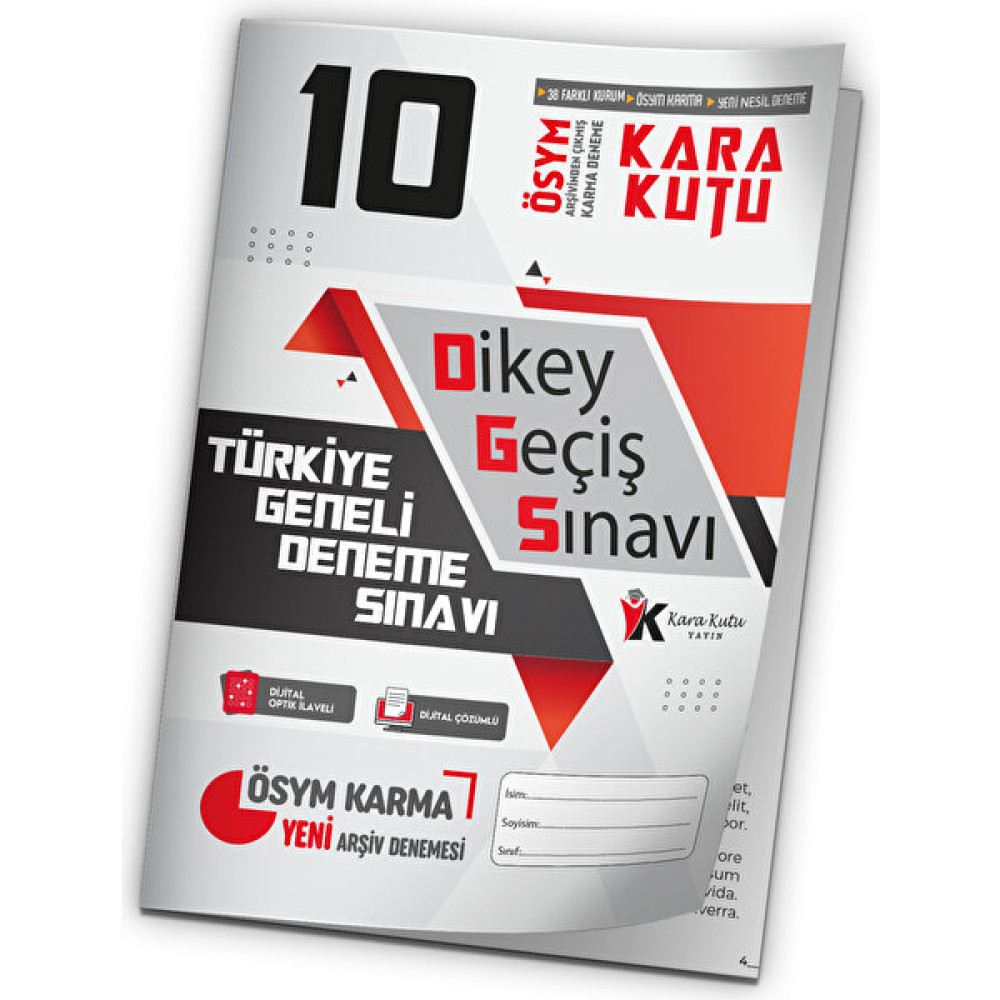 İnformal Yayınları 2024 Dgs Ösym Arşivi Karma Kara Kutu Çıkmış Soru Türkiye Geneli D. Çözümlü Deneme 10/10.kitapçık DGS Fiyatı