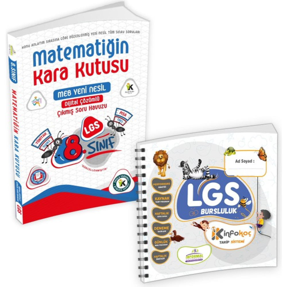 İnformal Yayınları 8. Sınıf LGS 2024 Matematiğin Kara Kutusu Tamamı Çözümlü Çıkmış Soru Bankası + Info Koç Takip Sistemi KPSS Fiyatı