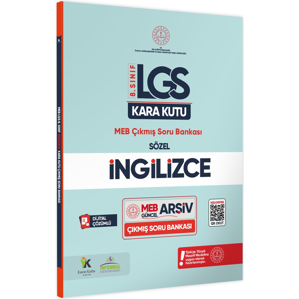 İnformal Yayınları 8. Sınıf LGS İngilizcenin Kara Kutusu Dijital Çözümlü Çıkmış Sor Bankası Diğer Fiyatı