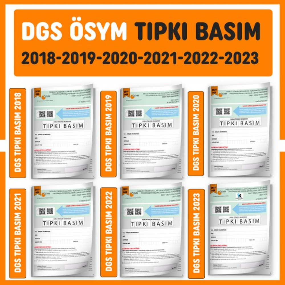 İnformal Yayınları DGS 2024 ÖSYM Çıkmış Soru Tıpkı Basım Türkiye Geneli 6lı Dijital Çözümlü Deneme Seti DGS Fiyatı