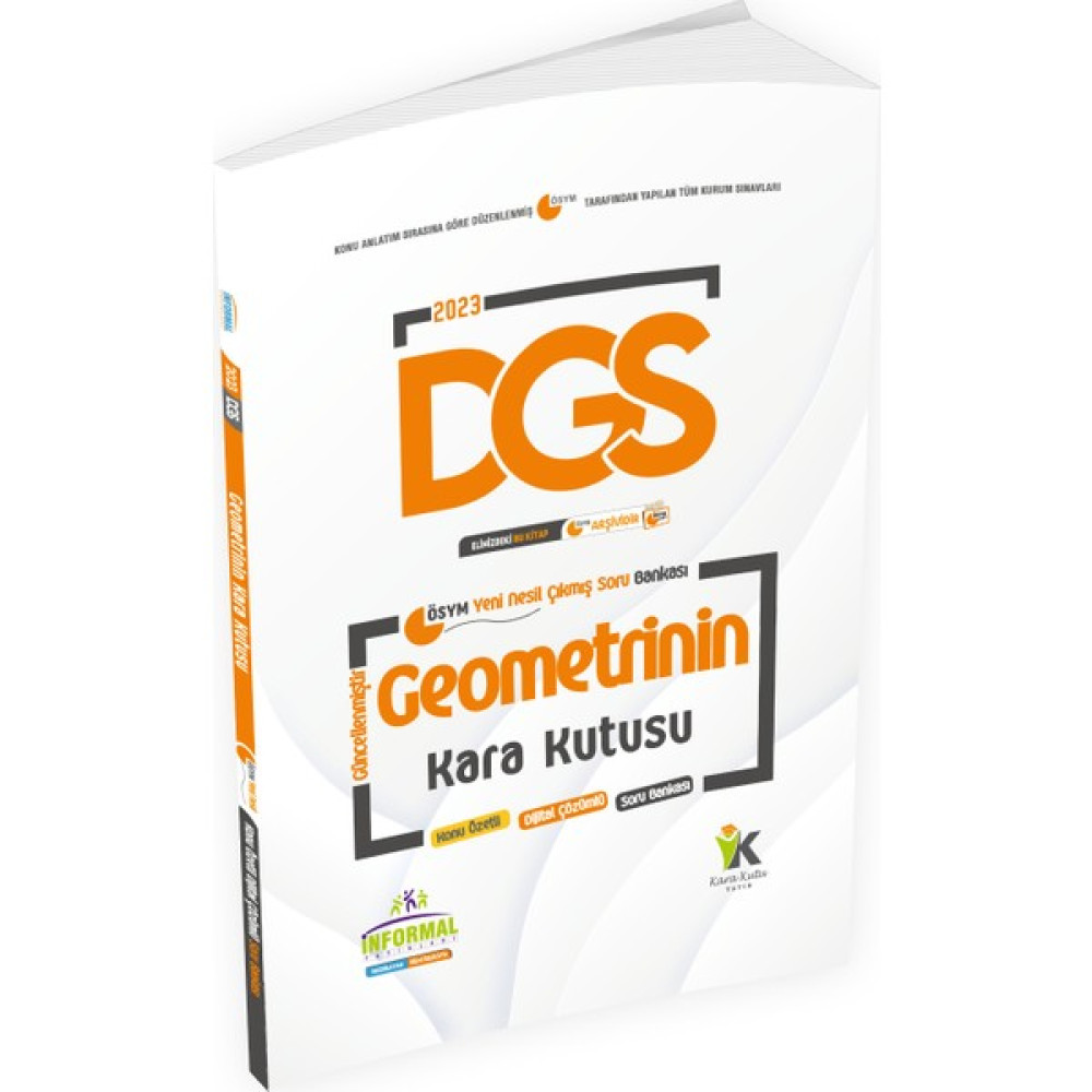 İnformal Yayınları  DGS Geometrinin Kara Kutusu Konu Özetli Dijital Çözümlü Ösym Çıkmış Soru Havuzu Bankası DGS Fiyatı
