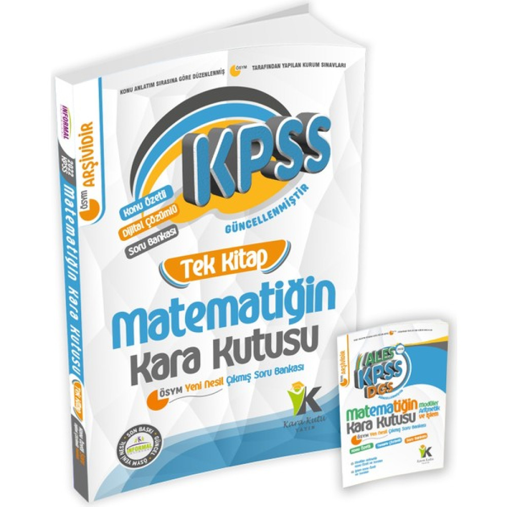 İnformal Yayınları Kpss Matematiğin Kara Kutusu Tek Kitap Konu Özetli Dijital Çözümlü Çıkmış Soru Bankası KPSS Fiyatı