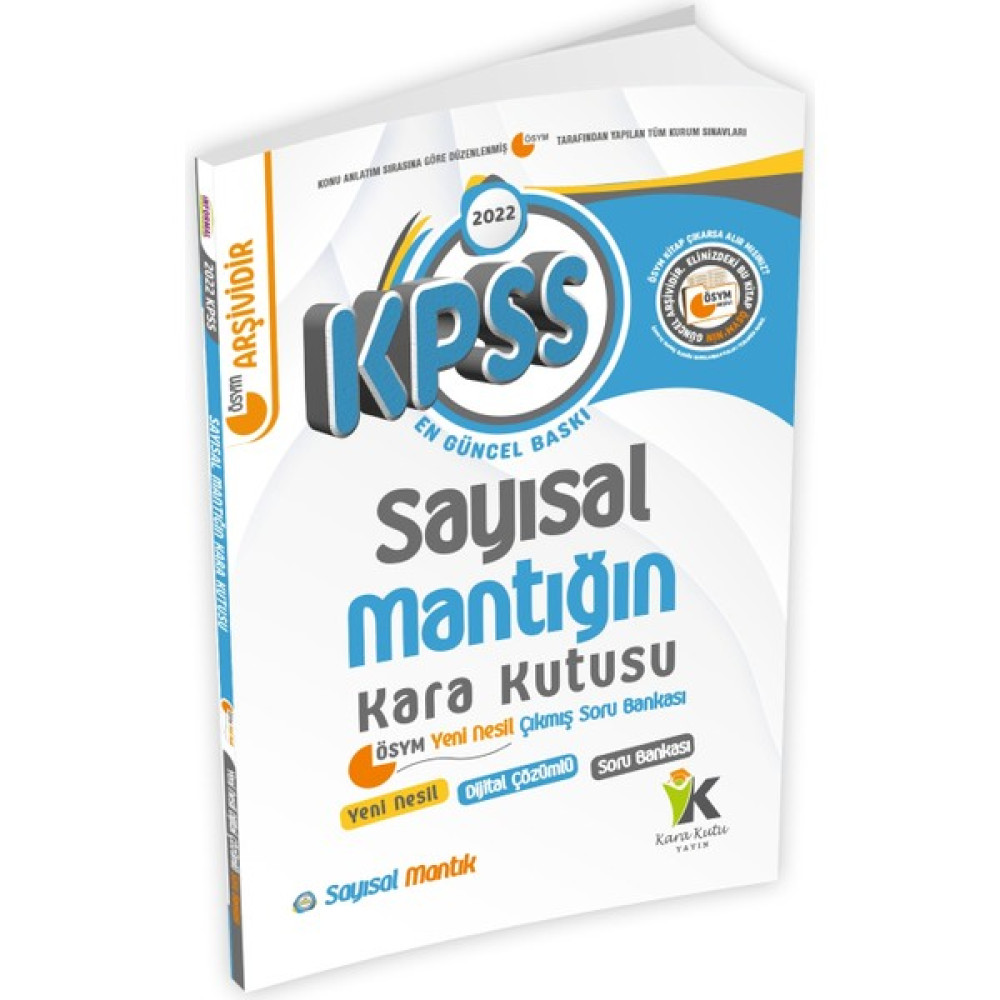İnformal Yayınları Kpss Sayısal Mantığın Kara Kutusu Konu Özetli Dijital Çözümlü Soru Bankası Kaynak Kitapları Fiyatı