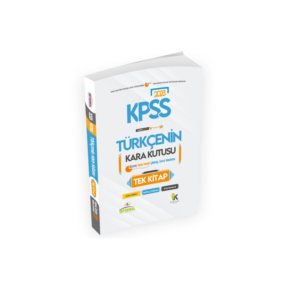 İnformal Yayınları Kpss Türkçenin Kara Kutusu Tek Kitap Konu Özetli D.çözümlü Ösym Arşiv Çıkmış Soru Bankası Ders Sınav Kitapları Fiyatı