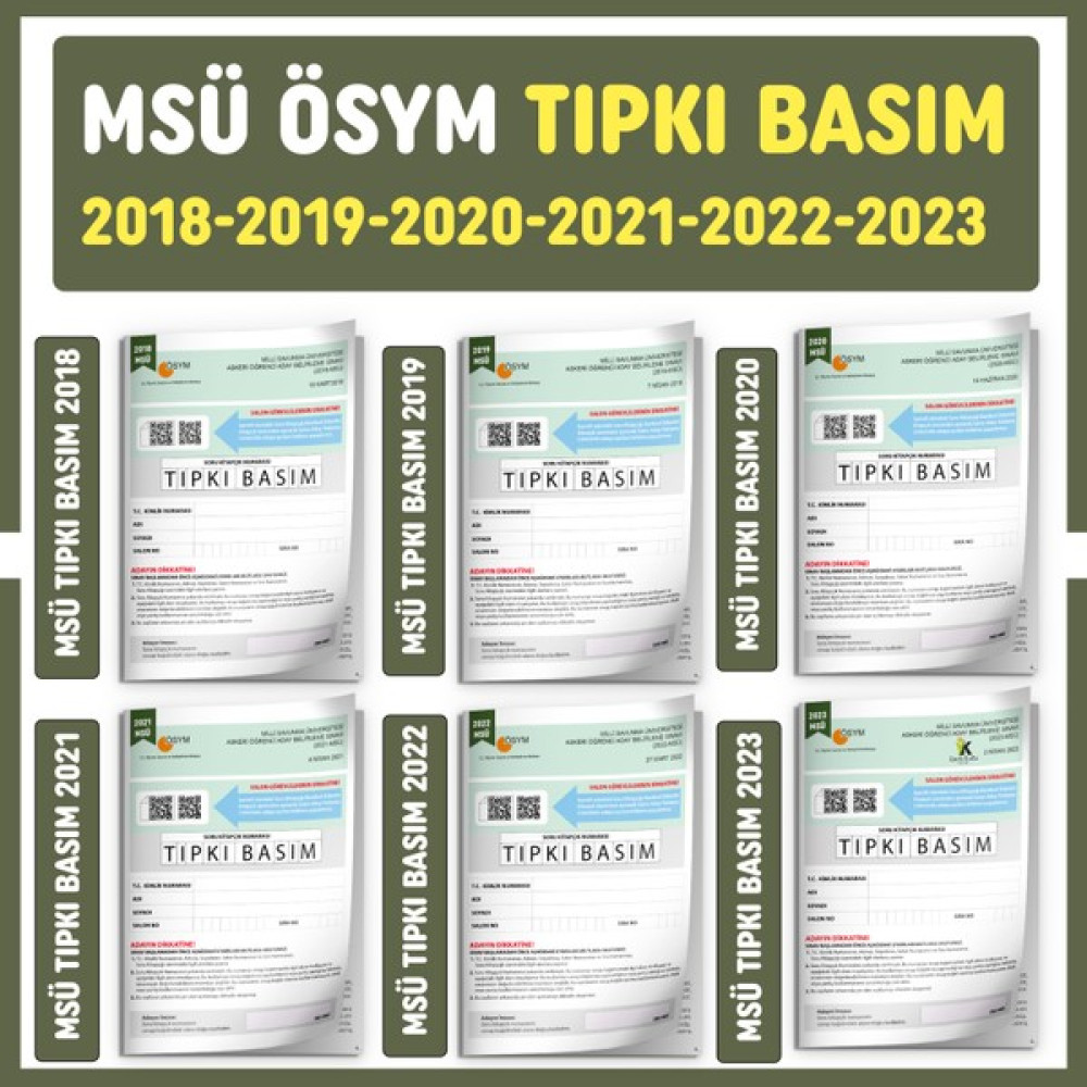 İnformal Yayınları ﻿MSÜ 2024 ÖSYM Çıkmış Soru Tıpkı Basım Türkiye Geneli 6lı Dijital Çözümlü Deneme Seti ALES Fiyatı