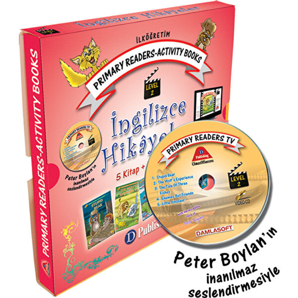 İngilizce Hikaye Seti 3 ve 4. Sınıf Level-2 5 Kitap 1 Cd Yabancı Dil Roman ve Öyküler Fiyatı