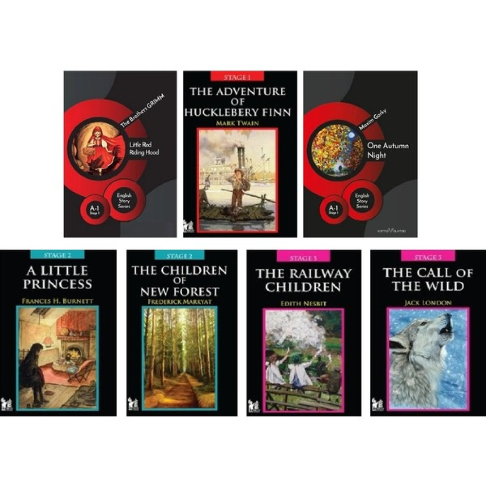 İngilizce Hikayeler 7 Kitap Set (Stage 1-2-3) Yabancı Dil Roman ve Öyküler Fiyatı