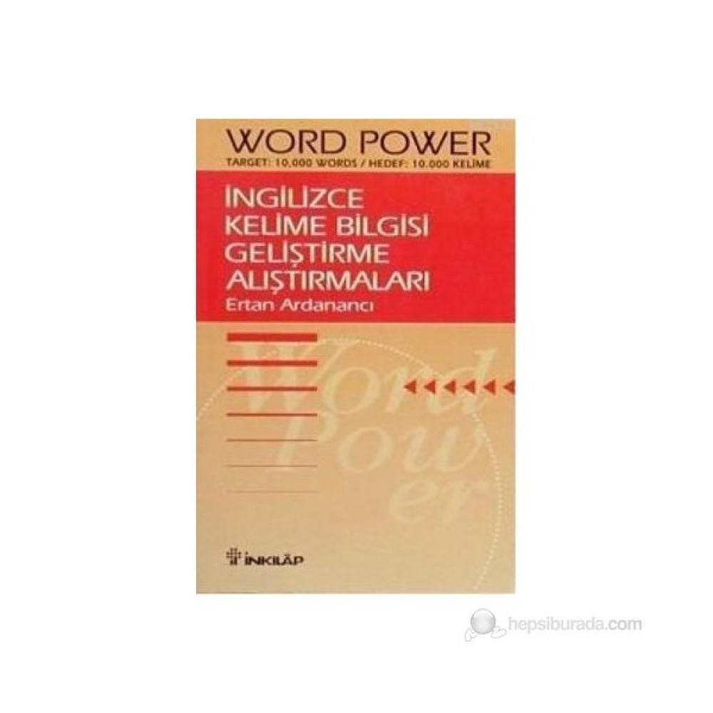 İngilizce Kelime Bilgisi Geliştirme Alıştırmaları Word Power - Ertan Ardanancı Yabancı Dil Öğretici Kitaplar ve Eğitim Setleri Fiyatı