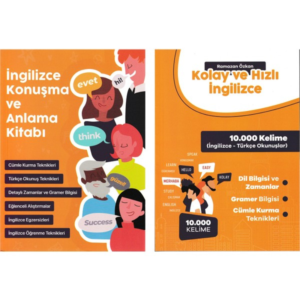Ingilizce Konuşma ve Anlama Kitabı + Kolay ve Hızlı Ingilizce - 2 Kitap - Ramazan Özkan Yabancı Dil Öğretici Kitaplar ve Eğitim Setleri Fiyatı