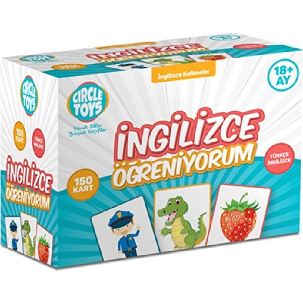 Ingilizce Öğreniyorum Eğitici Zeka Kartları Flash Card 3 Yaş Okul Öncesi Eğitici & Öğretici Kitaplar Fiyatı