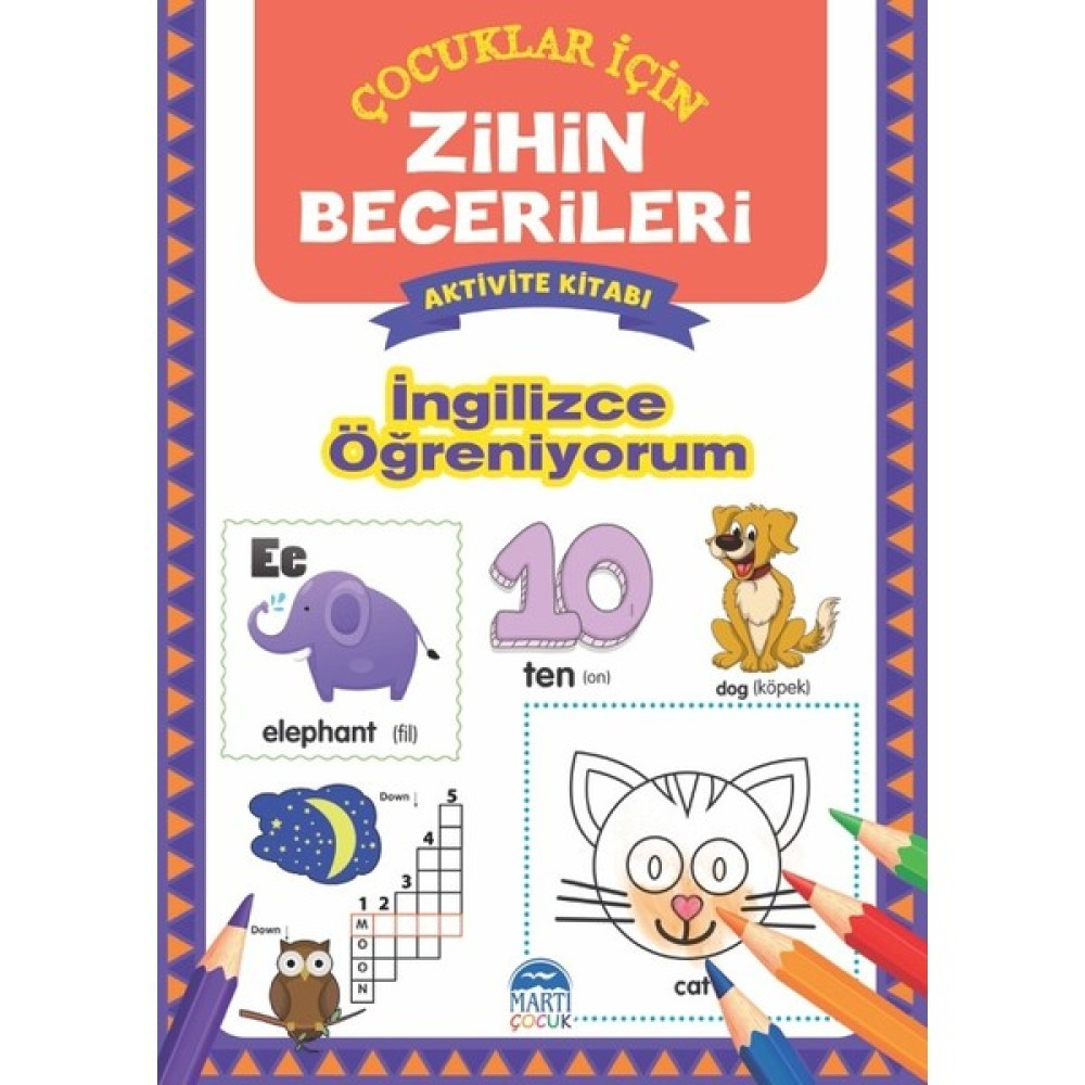 İngilizce Öğreniyorum / Zihin Becerileri Aktivite Kitabı Zihinsel Gelişim Kitapları Fiyatı