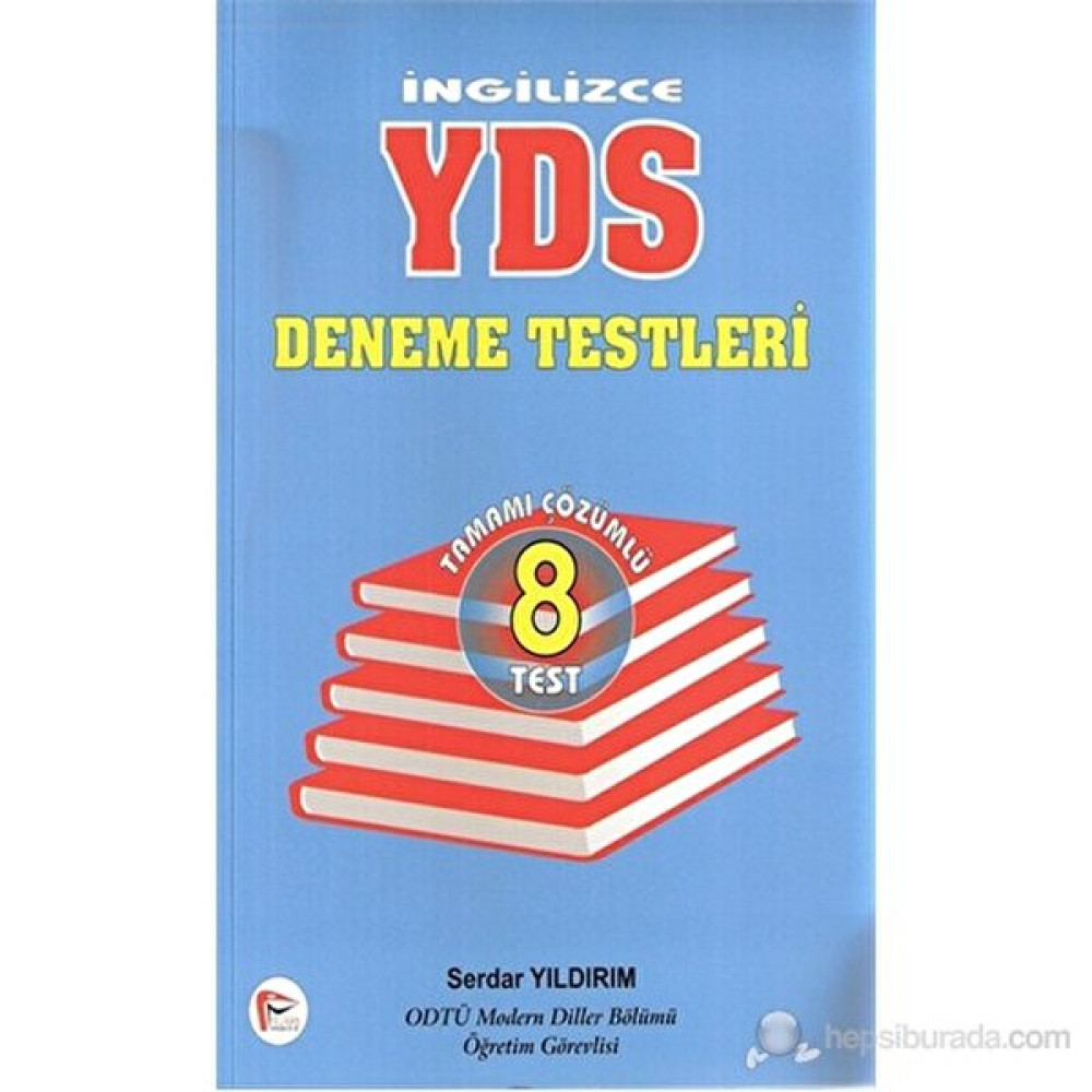 İngilizce Yds Deneme Testleri Tamamı Çözümlü 8 Test-Serdar Yıldırım YDS Fiyatı
