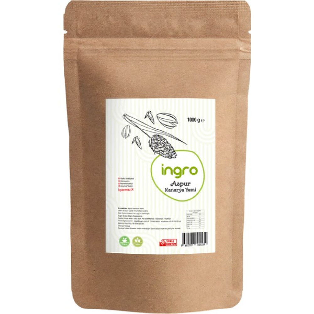 Ingro Kanarya Yemi Sade (Aspur) 1000 G - 1 kg Tohum Fiyatı