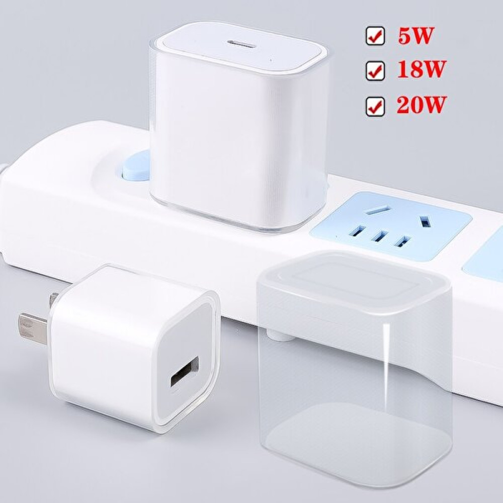 inibolan Şeffaf Şarj Cihazı Koruyucu Kapak Apple Iphone Ipad 5 W/18 W/20 W Şarj Cihazı Çizilmez Yumuşak Tpu Şeffaf Kılıf Kol (Yurt Dışından) - NA Cep Telefonu Şarj Cihazı Fiyatı