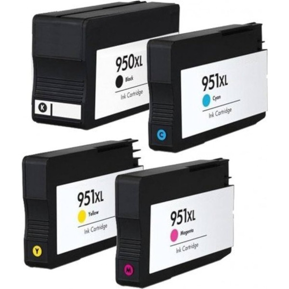 Ink Cartridge Hp 950XL 951XL Muadil Kartuş Seti Tüm Renkler - Renkli - Siyah Kartuşlar Fiyatı