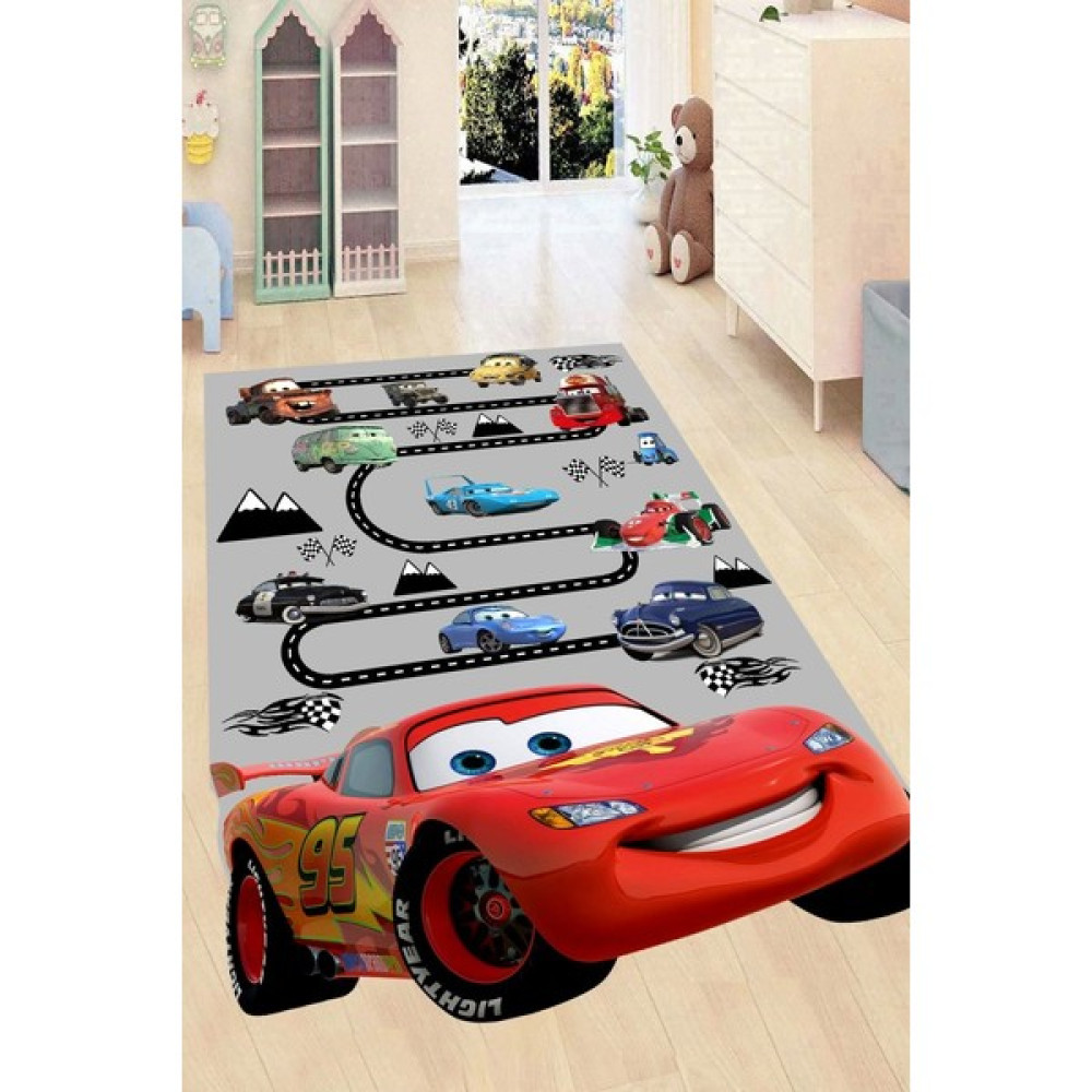 İnka Halı Antibakteriyel Kaymaz Dot Taban Yıkanabilir Dijital Baskı Çocuk Halısı MRC2569 - Renkli - 100 x 150 cm Bebek Odası Halı Fiyatı