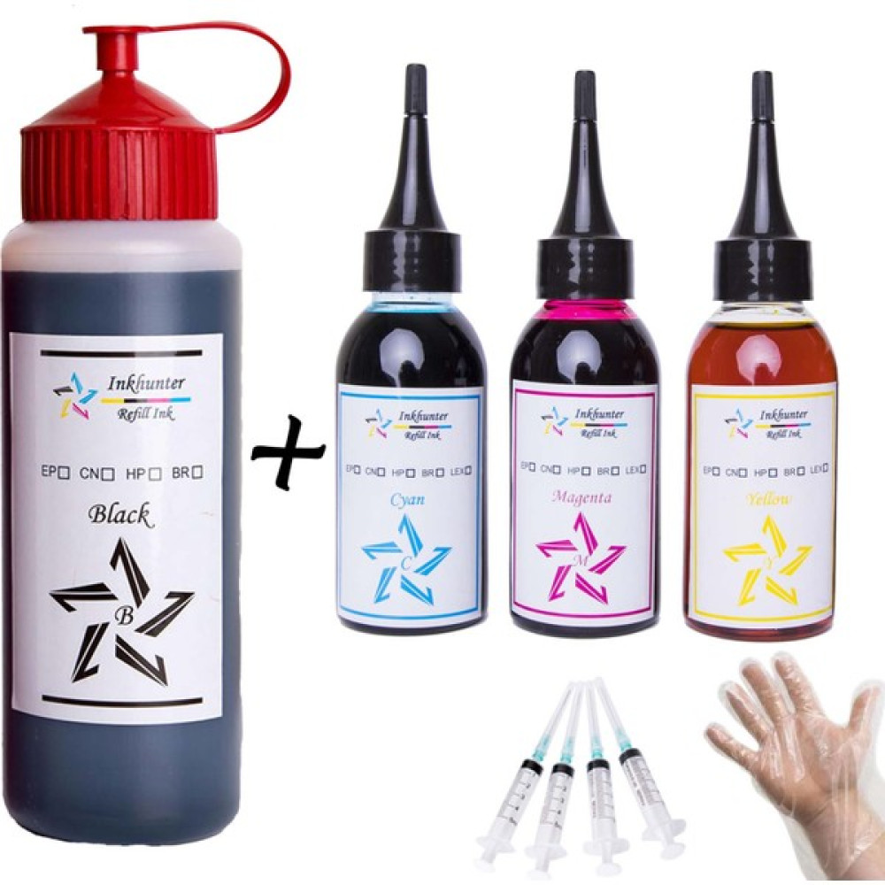 Inkhunter Epson 664 Uyumlu L365/L565/L220/L386/L382 Mürekkep 500 ml + 3 x 100 ml Kartuşlar Fiyatı