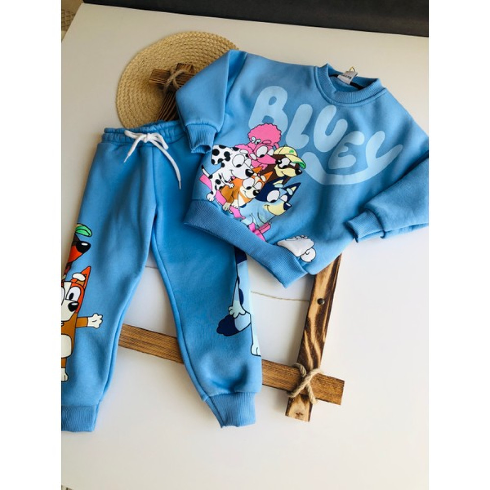 İnkids Store Bluey Baskılı 3 Ip Şardonlu Kız Çocuk Ikili Takım Kız Çocuk Giyim Takımı Fiyatı