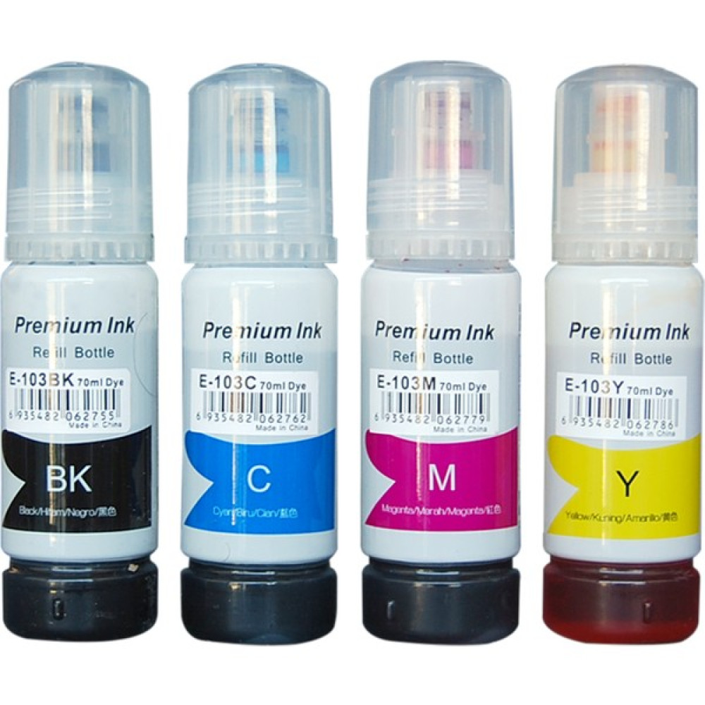 InkTec Epson L1250 Uyumlu 103 Mürekkep 4 Renk - Renkli Oto Boyaları Fiyatı