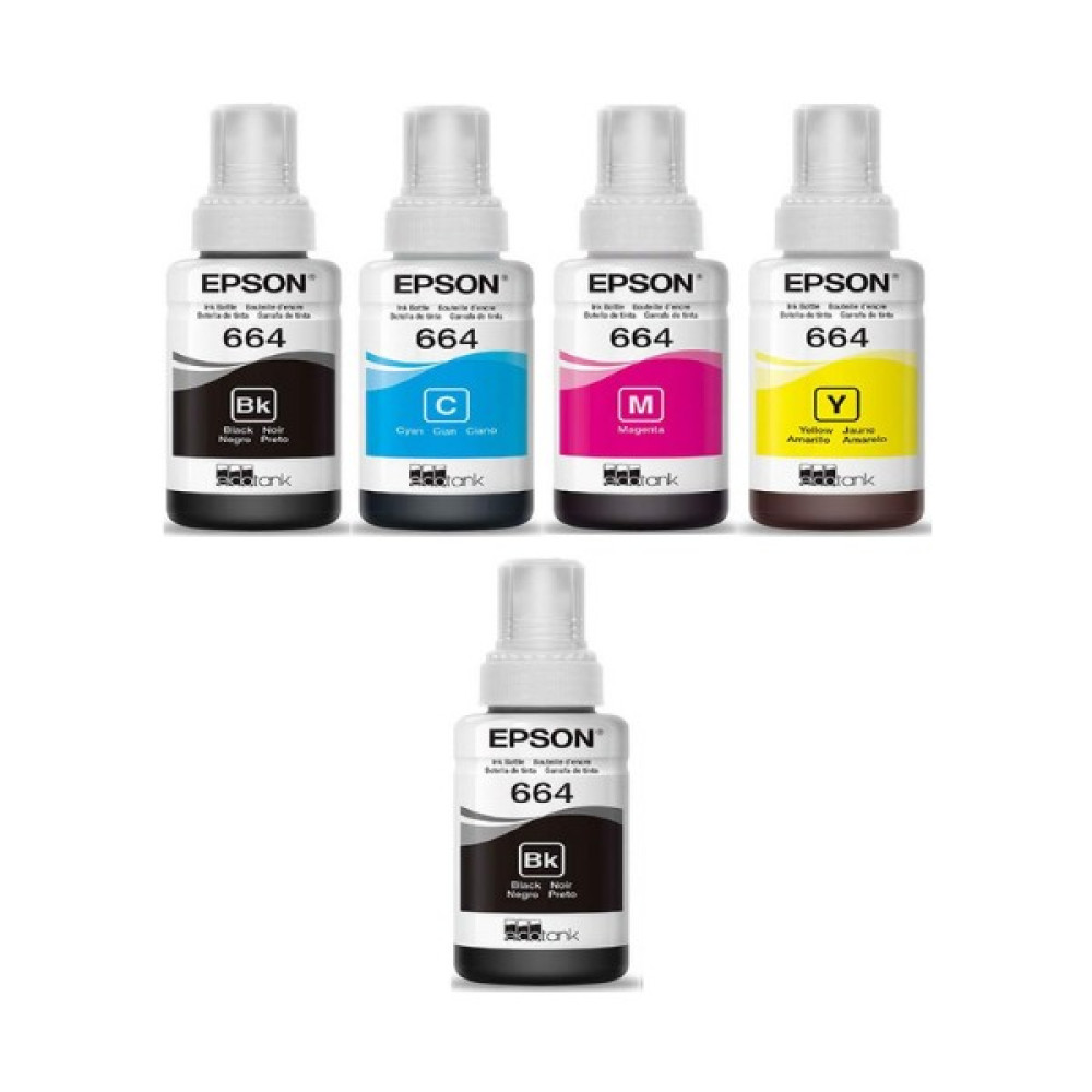 inktex Epson Uyumlu T664 Orjinal Mürekkep Kartuş Takımı +1 Siyah Hediyeli L355 - Renkli - Siyah Kartuşlar Fiyatı
