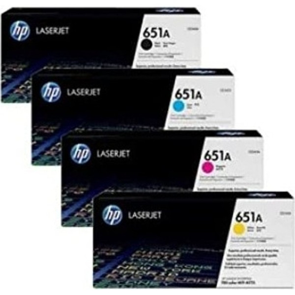 inktex Hp 651A Orjinal Toner 4'lü Set CE340A-CE341A-CE342A-CE343A M775DN Tonerler Fiyatı