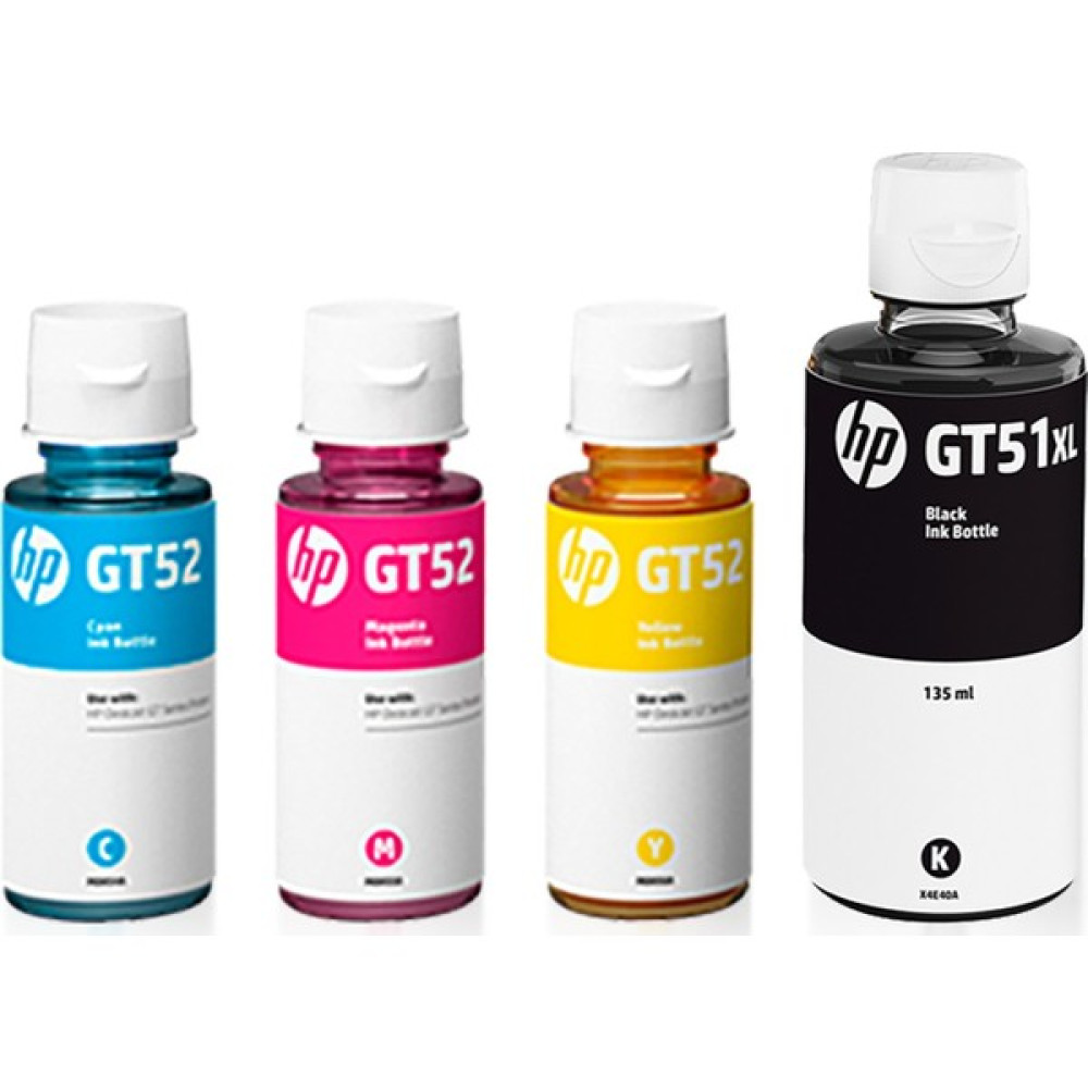 inktex Hp GT51XL-GT52 Deskjet Siyah ve Renkli Mürekkep Kartuş Takımı - PRO Set - 4 Renk Kartuşlar Fiyatı