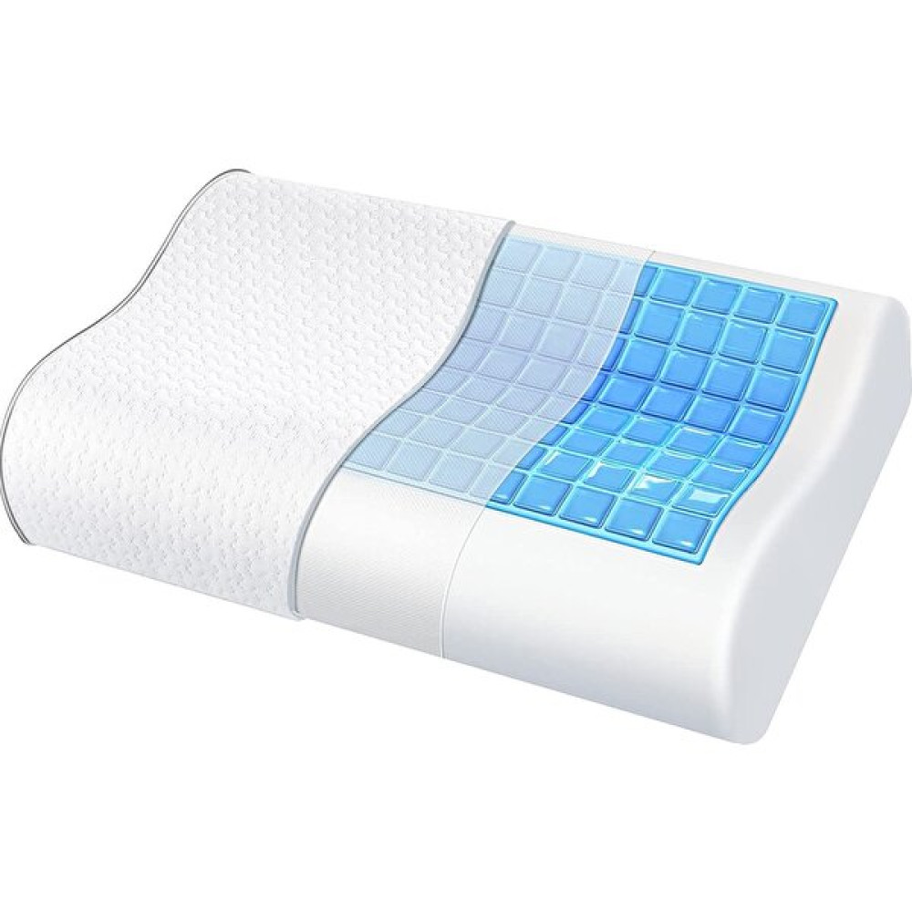 INNDREAM Ortopedik Boyun Destekli Jel Visko Yastık - Beyaz - 35 x 50 cm Yastık Fiyatı