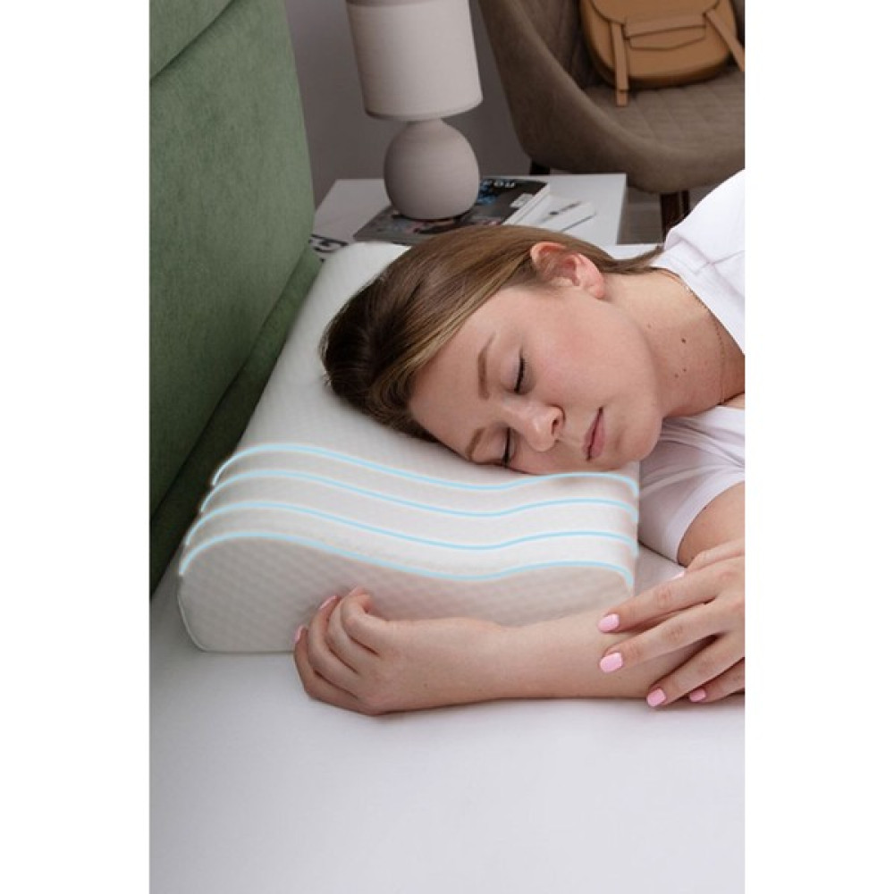 INNDREAM Ortopedik Visco Boyun Yastığı Boyun Düzleşmesi Fıtık Ağrı Tedavisi Rahat Uyku Için Yastık - Beyaz - 35 x 50 cm Yastık Fiyatı
