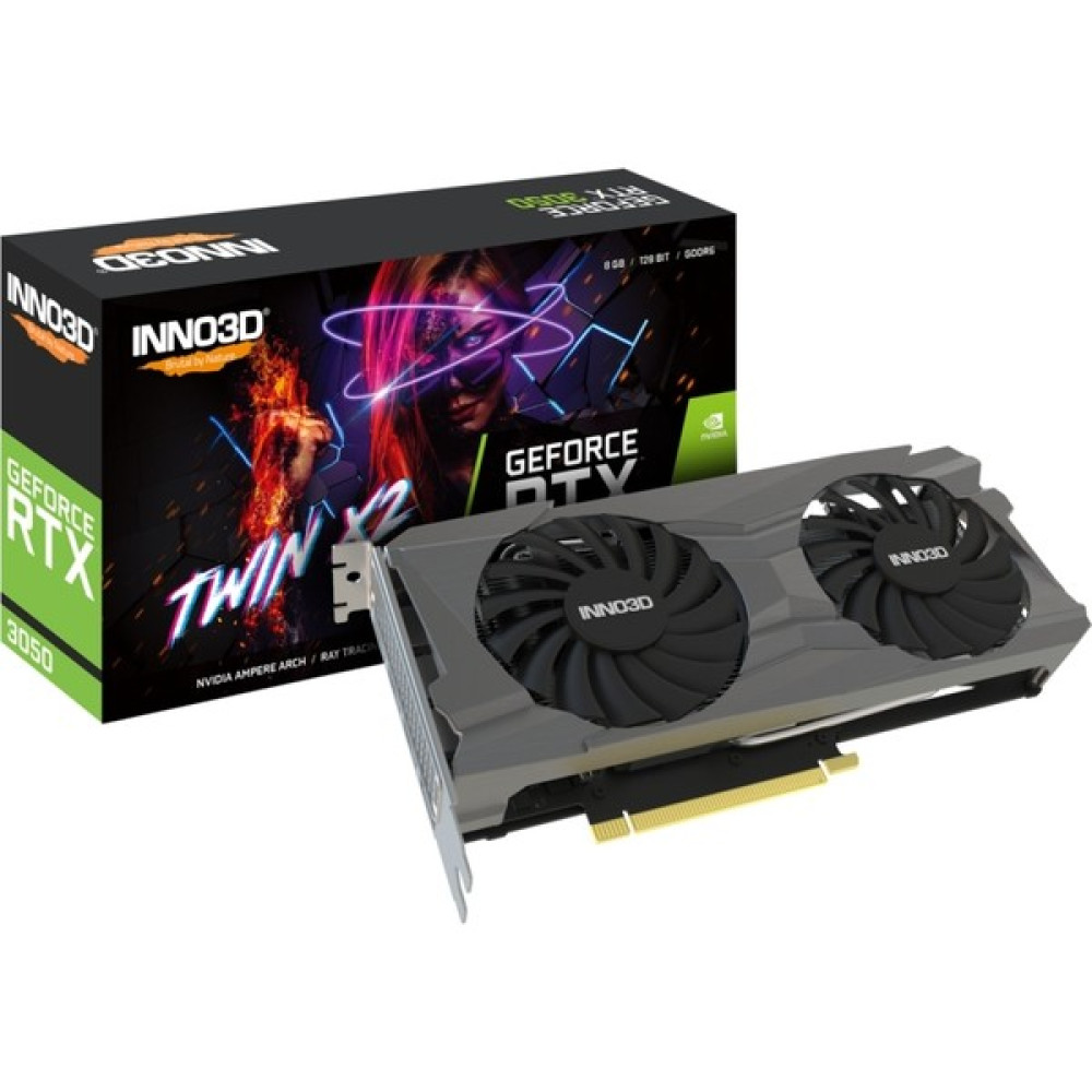 INNO3D RTX3050 Twin X2 8GB 128BIT Gddr6 -Lhr (N30502-08D6-1190VA42)Ekran Kart Ekran Kartları Fiyatı