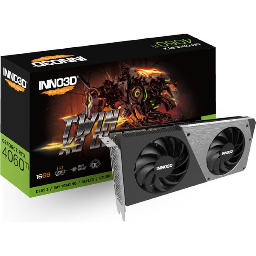 INNO3D RTX4060TI Twin X2 Oc 16GB 128BIT Gddr6 (N406T2-16D6X-178055N) Ekran Kartları Fiyatı